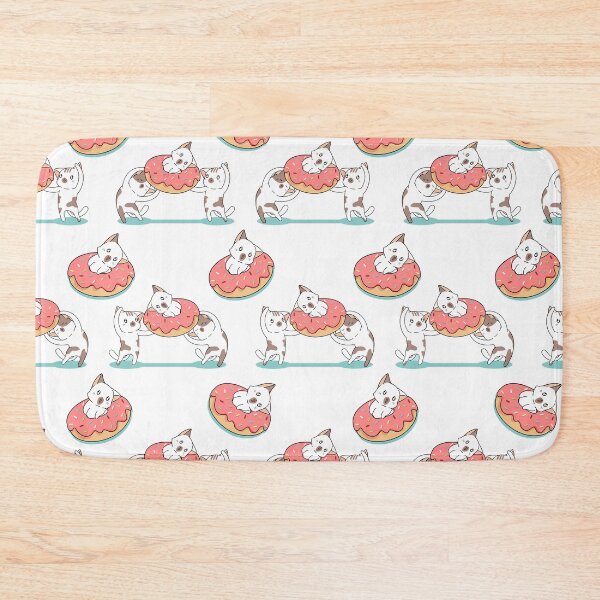 Item preview, Sprinkle Donut Party Time Cat Kawaii Pattern designed and sold by TheWildFlix.