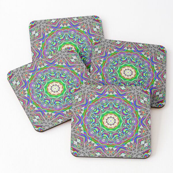 Curves  Spill Coasters (Set of 4)