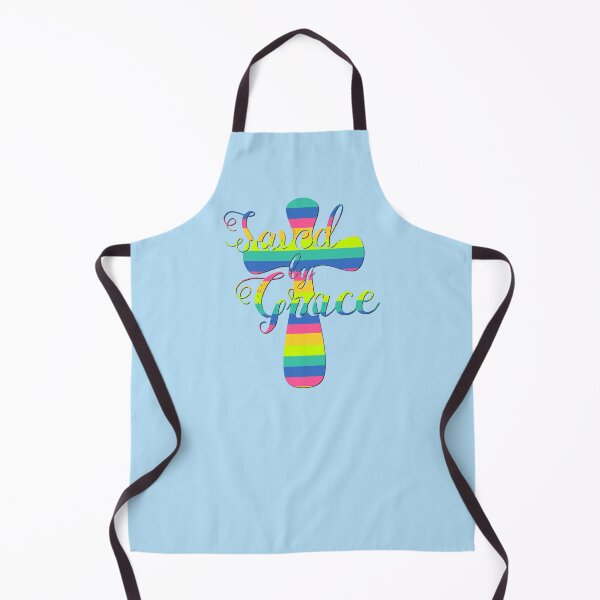Item preview, Saved by Grace Colorful Cross - Christian Design designed and sold by Alondra.