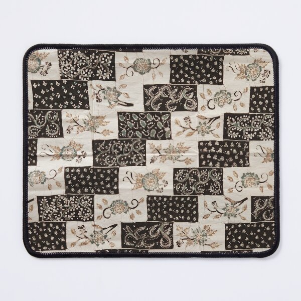 Item preview, Indonesia hand-drawn batik tulis green white plant leaves floral pattern from Lasem designed and sold by Morcawork.