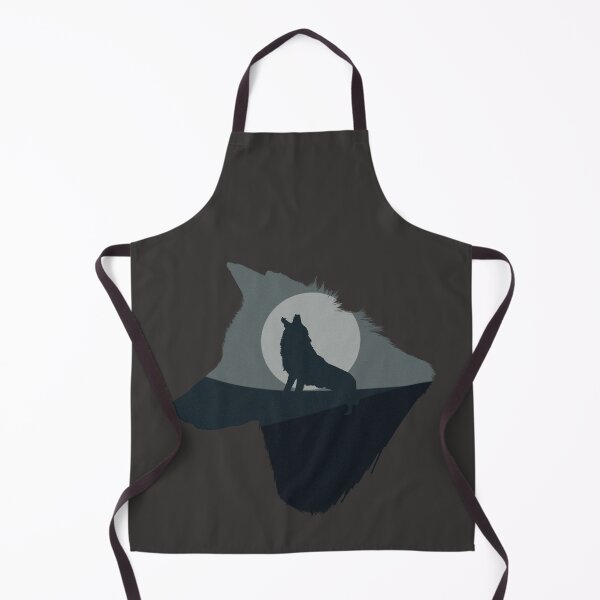 Item preview, Silhouette Wolf Head with Howling Wolf Inside (No Claw Mark) designed and sold by shindeku.