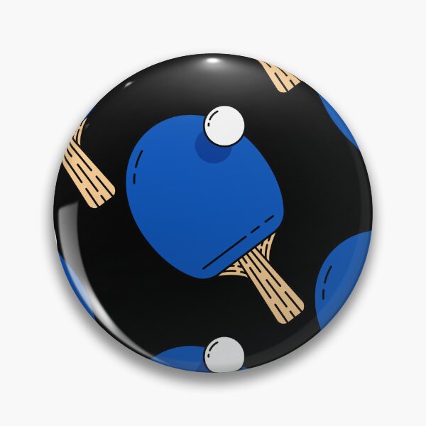 Item preview, Ping-Pong Pattern - Blue in Black Version - Table Tennis Pingpong Master designed and sold by Millusti.