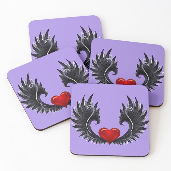 Item preview, Dark Angel Wings & Heart designed and sold by BiancaDPetals.