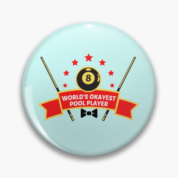 Item preview, World's Okayest Pool Player designed and sold by shopaminute.