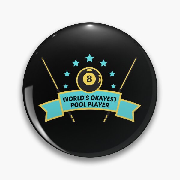 Item preview, World's Okayest Pool Player designed and sold by shopaminute.