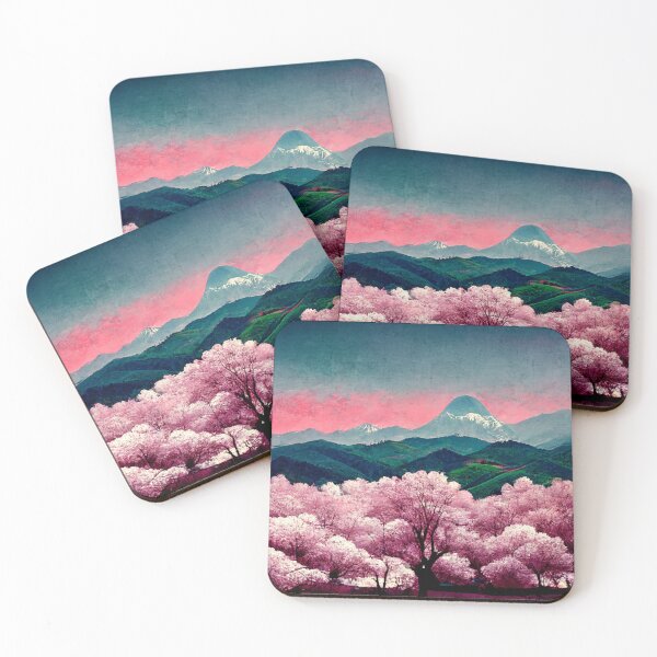 Item preview, Sunset Behind the Mountains designed and sold by NeuralDesign.