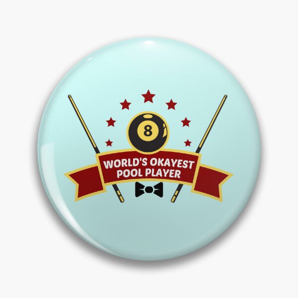 Item preview, World's Okayest Pool Player designed and sold by shopaminute.