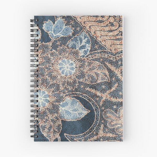 Item preview, Indonesia hand-drawn combination floral flower blue leaves plant batik pattern from Pekalongan designed and sold by Morcawork.