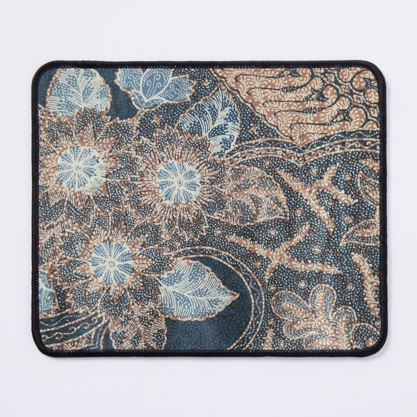 Item preview, Indonesia hand-drawn combination floral flower blue leaves plant batik pattern from Pekalongan designed and sold by Morcawork.