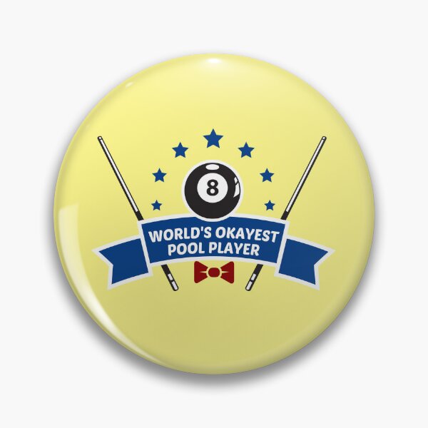 Item preview, World's Okayest Pool Player designed and sold by shopaminute.