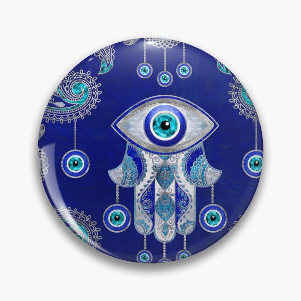 Item preview, Hamsa Hand -Evil Eye Amulet Ornament designed and sold by k9printart.
