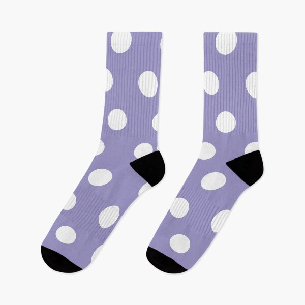 Artikelvorschau, Klassisches Polka Dot Pattern_White Medium Purple Strong Violet Lavender entworfen und verkauft von mimihuang creations.