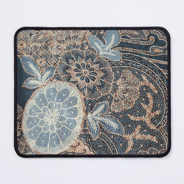 Item preview, Indonesia hand-drawn combination floral flower blue leaves plant batik pattern from Pekalongan designed and sold by Morcawork.