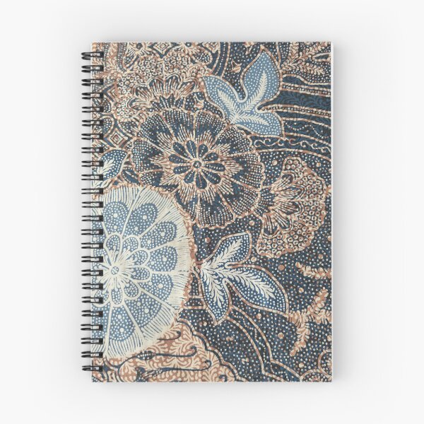 Item preview, Indonesia hand-drawn combination floral flower blue leaves plant batik pattern from Pekalongan designed and sold by Morcawork.
