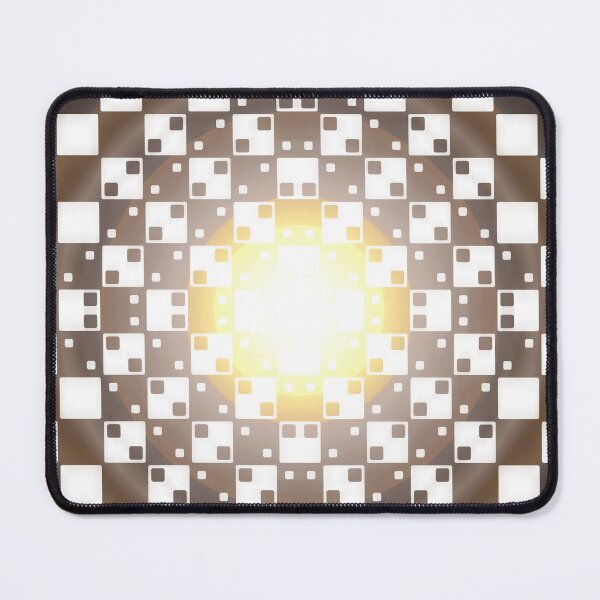 Item preview, Checker pattern with artifacts bumping its incandescent center! (optical illusion) designed and sold by Pablo Carlos Budassi.