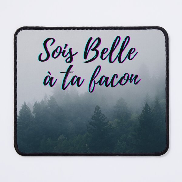 Item preview, Be beautiful in your own way - popular French quotes theme gifts  designed and sold by RebelliousRosee.