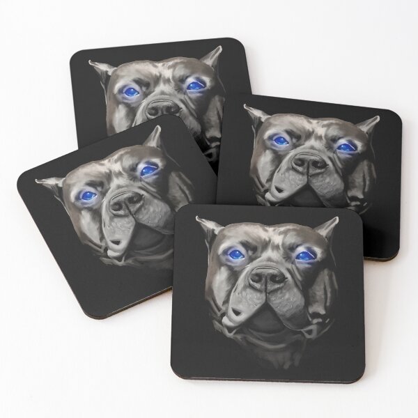 Item preview, Black Pitbull with Blue-eyes Gifts designed and sold by Barnissim.