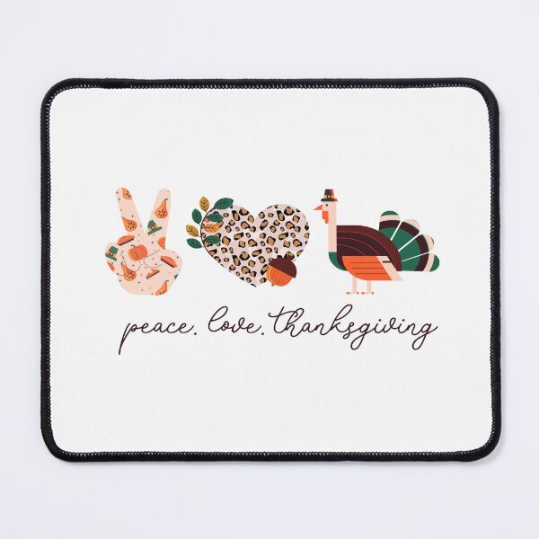 Item preview, Leopard Heart Thanksgiving Turkey, Peace Love Thanksgiving design designed and sold by Merchking1.