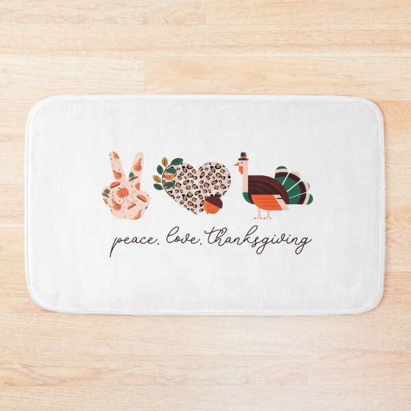 Item preview, Leopard Heart Thanksgiving Turkey, Peace Love Thanksgiving design designed and sold by Merchking1.
