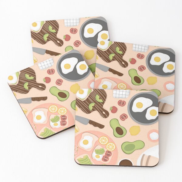 Item preview, Avocado Toast Flat Lay designed and sold by draftsxdoodles.