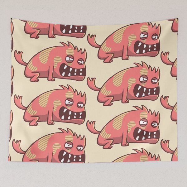 Item preview, Angry Red Dog Monster designed and sold by Goba Bali Studio.
