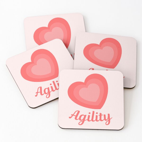Item preview, Agility with orange hearts for dog lovers designed and sold by PausePapote.