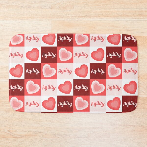 Item preview, Agility with orange hearts for dog lovers designed and sold by PausePapote.