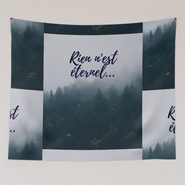Item preview,  Nothing lasts forever - popular french quotes theme gifts  designed and sold by RebelliousRosee.