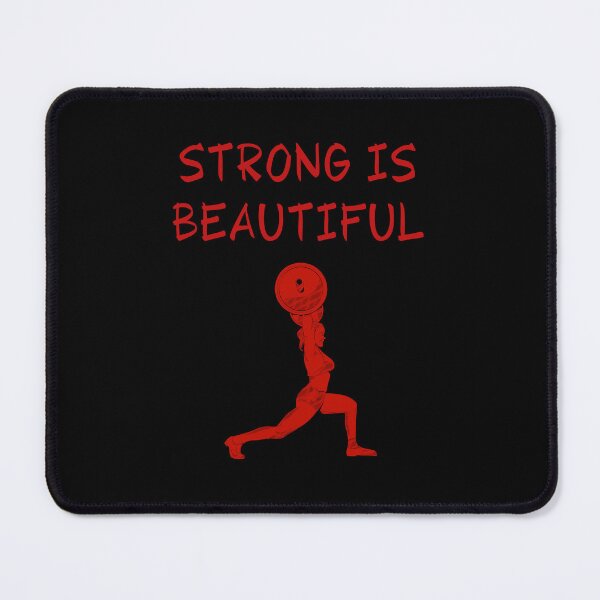 Item preview, Strong is beautiful - weightlifting - red designed and sold by E-Eden.