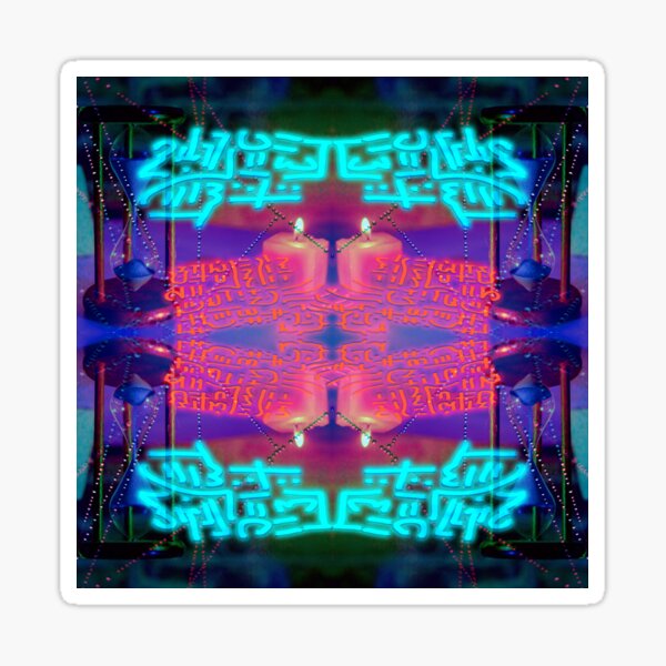  omnipresent web light code activation art sticker for sale by