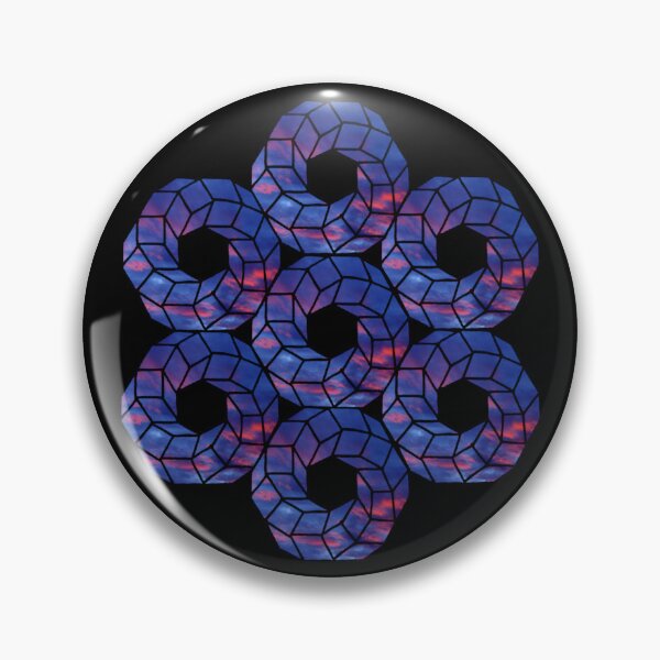 Item preview, Cube Torus Dark Red Blue Sky Mania designed and sold by createVisions.