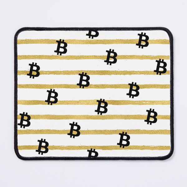 Item preview, Bitcoin Pattern in Gold Slant designed and sold by CryptoBeings.