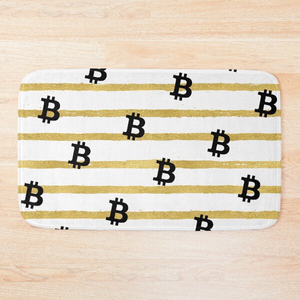 Item preview, Bitcoin Pattern in Gold Slant designed and sold by CryptoBeings.