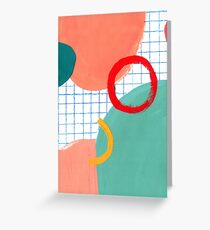 Abstract figures Greeting Card