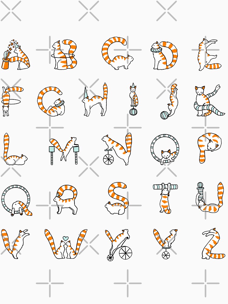 Circus cat alphabet by Elenanaylor