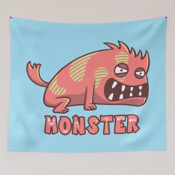 Item preview, Angry Red Dog Monster Text designed and sold by Goba Bali Studio.