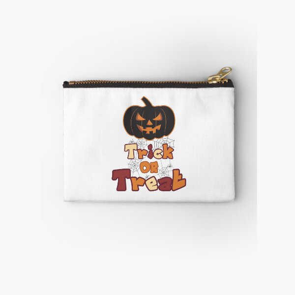 Item preview, Pumpkin And Spiderweb Trick Or Treat Halloween designed and sold by onzpacesdesign.