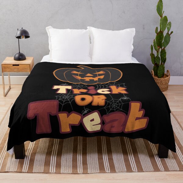 Item preview, Pumpkin And Spiderweb Trick Or Treat Halloween designed and sold by onzpacesdesign.