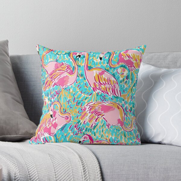 Lilly pulitzer 2024 flamingo pillow