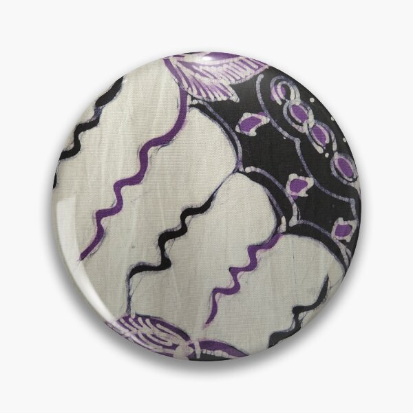 Item preview, Indonesia hand-drawn batik tulis purple floral lereng Lasem designed and sold by Morcawork.