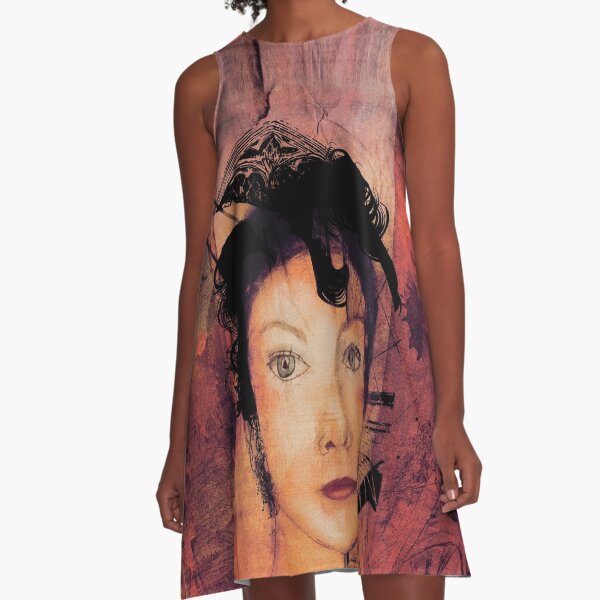 Deep In Thought A-Line Dress