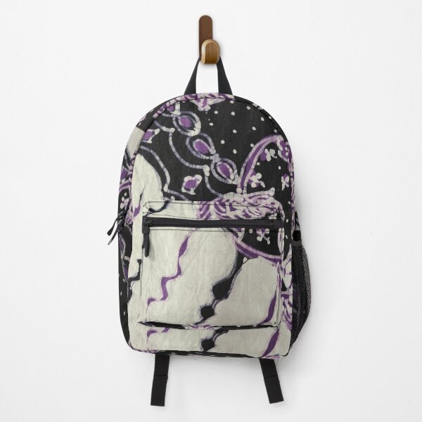 Item preview, Indonesia hand-drawn batik tulis purple black floral lereng Lasem designed and sold by Morcawork.