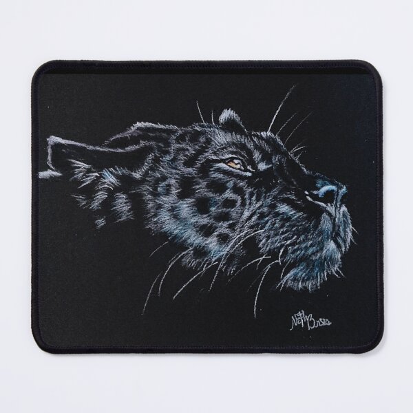 Item preview, Wild black panther on black background | feline designed and sold by NathBros.