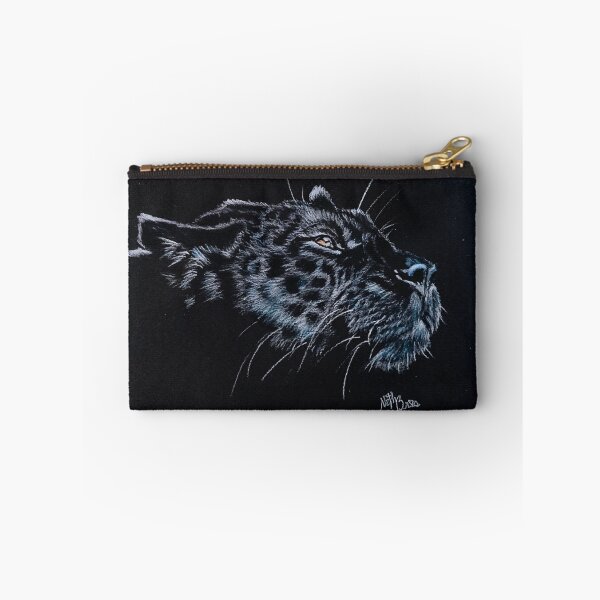 Item preview, Wild black panther on black background | feline designed and sold by NathBros.