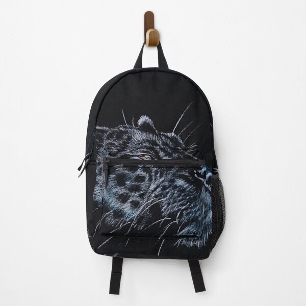 Item preview, Wild black panther on black background | feline designed and sold by NathBros.