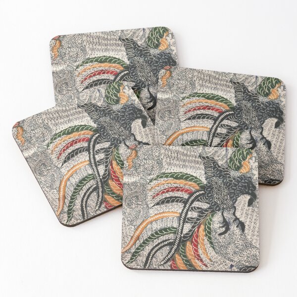 Item preview, Indonesia hand drawn Batik tulis colorful bird plant pattern Pamekasan Madura designed and sold by Morcawork.