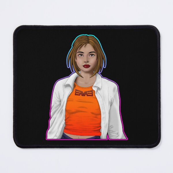 Item preview, Pretty woman with shirt and colorful frame designed and sold by LEAVAEL.