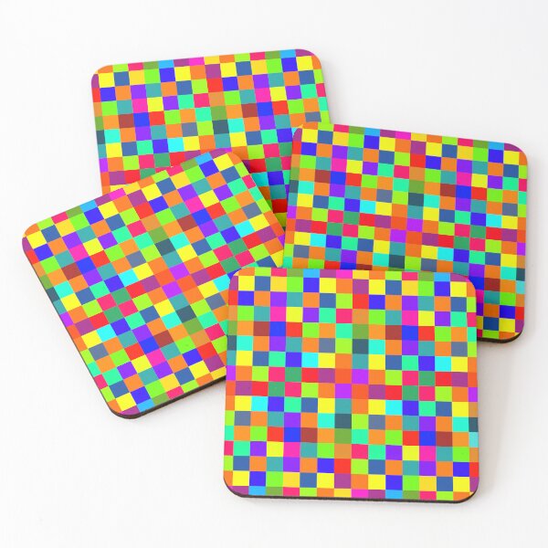 Item preview, colorful pop art pixel pattern designed and sold by pauloneill-art.