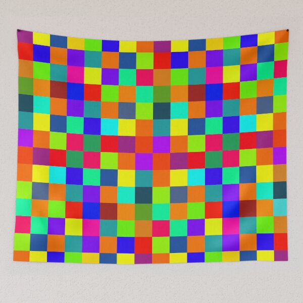 Item preview, colorful pop art pixel pattern designed and sold by pauloneill-art.