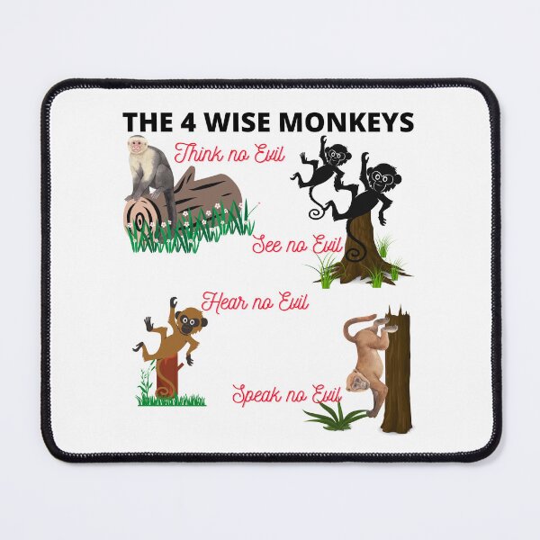Item preview, The four wise monkeys designed and sold by RonelM.
